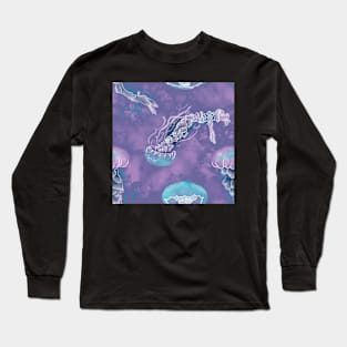 Deep Sea Delight Electric Purple Long Sleeve T-Shirt